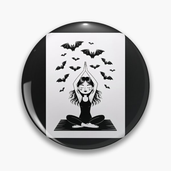 Item preview, Bat yoga designed and sold by MetalSatyrShop.