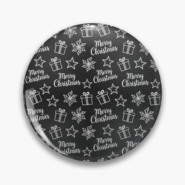 Item preview, Elegant Black Merry Christmas Pattern – Snowflakes, Gifts & Stars Seamless Design designed and sold by graphicnew.