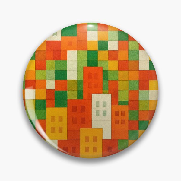 Item preview, Geometric sea of colors in the city designed and sold by Sigtrix.