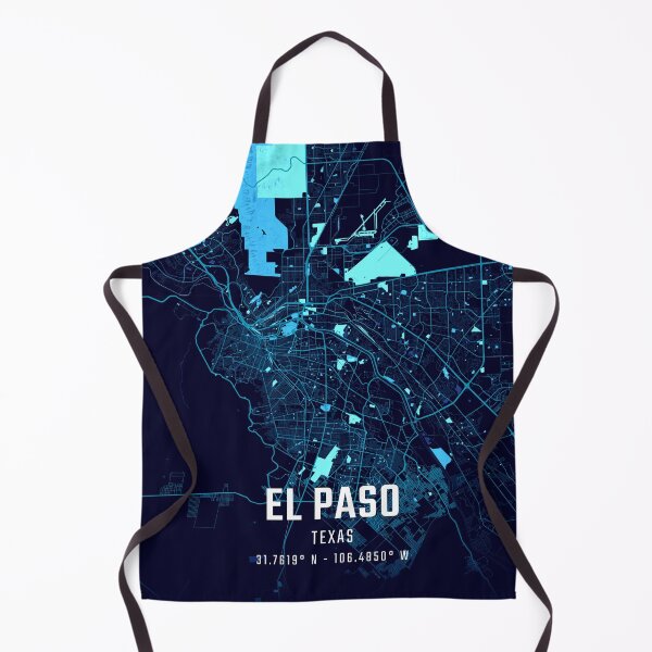 Item preview, El Paso Midnight City Map designed and sold by HomeLivingCo.