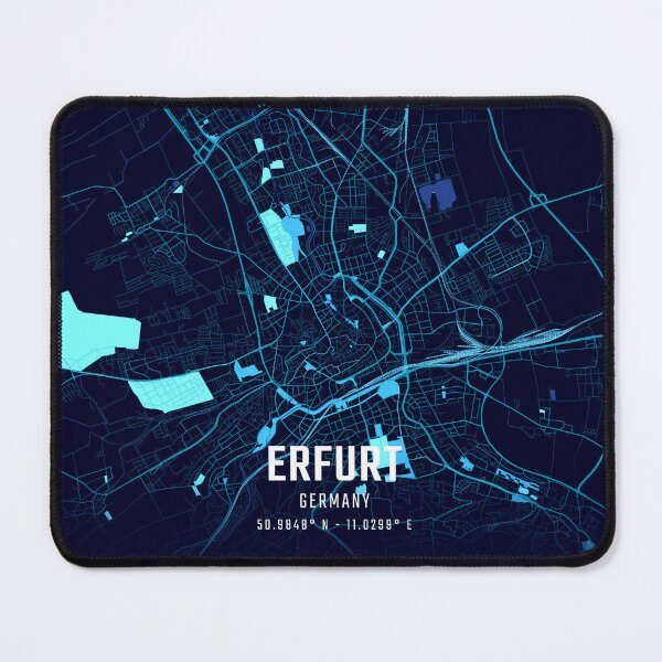 Item preview, Erfurt Midnight City Map designed and sold by HomeLivingCo.