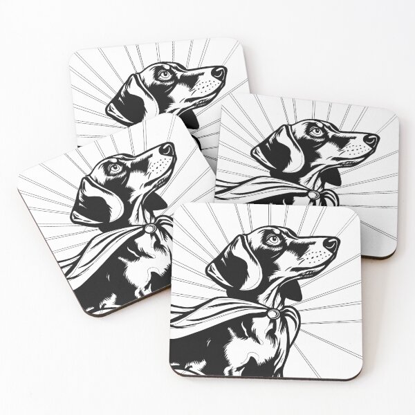 Item preview, Superdog Dachshund designed and sold by WildLakePatterns.
