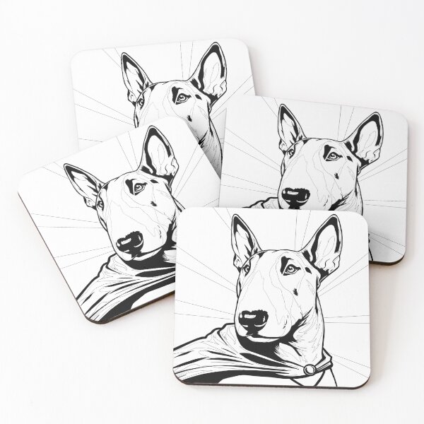 Item preview, Superdog Bull Terrier designed and sold by WildLakePatterns.