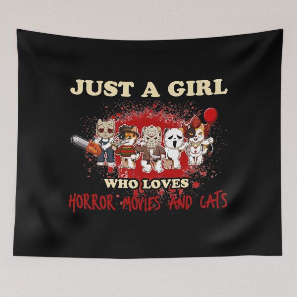Item preview, Just a Girl Who Loves Horror Cats designed and sold by LashondaGreen89.
