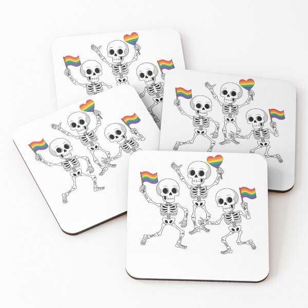 Item preview, Funny Skeleton Pride Rainbow LGBTQ Flag Pride designed and sold by Formatage.