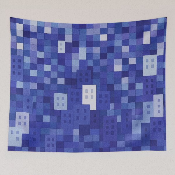 Item preview, Urban geometry in cool colors designed and sold by Sigtrix.