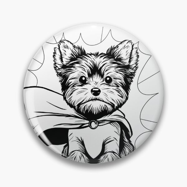 Item preview, Superdog Yorkie designed and sold by WildLakePatterns.