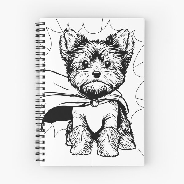 Item preview, Superdog Yorkie designed and sold by WildLakePatterns.