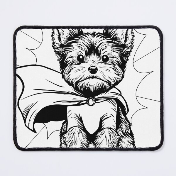 Item preview, Superdog Yorkie designed and sold by WildLakePatterns.