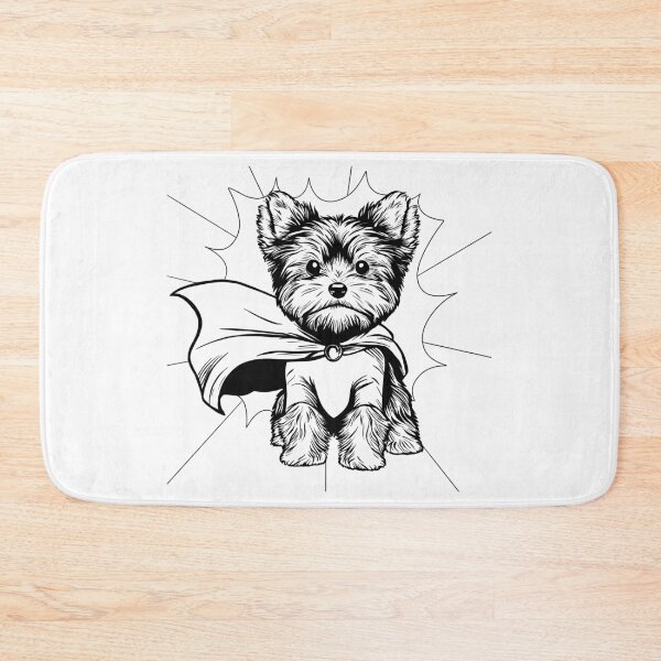 Item preview, Superdog Yorkie designed and sold by WildLakePatterns.