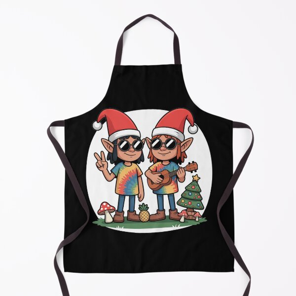 Item preview, Groovy Hippie Christmas Elves Design designed and sold by MonkiFlipp.