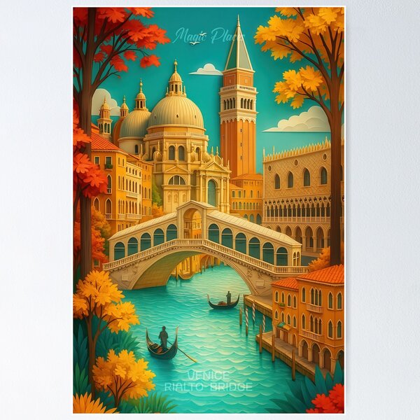 Item preview,  Rialto Bridge, Venice - One Hundred Magic Urban Places designed and sold by Earth Celebration Designs.