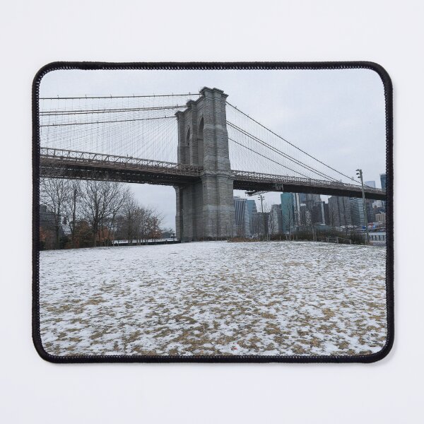 Item preview, A serene winter view of the Brooklyn Bridge designed and sold by Southern Cross Lifestyle .