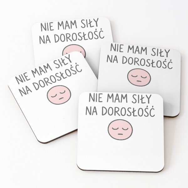 Item preview, Nie mam sily na doroslosc designed and sold by PunchText designs.