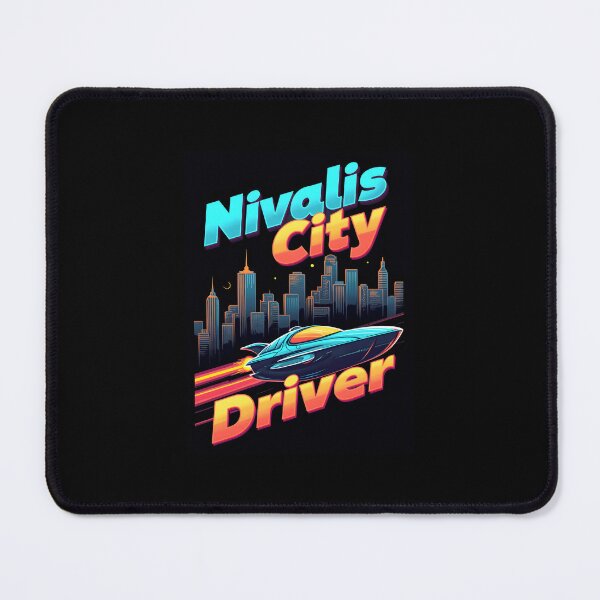 Item preview, Retro Cyberpunk Neon Nivalis City Driver - Cloudpunk's Art Quote for nostalgic gamers designed and sold by SlightlyUnreal.