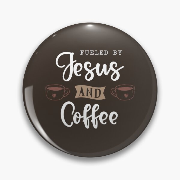 Item preview, Fueled By Jesus And Coffee Typography Aesthetic designed and sold by lesvalises.