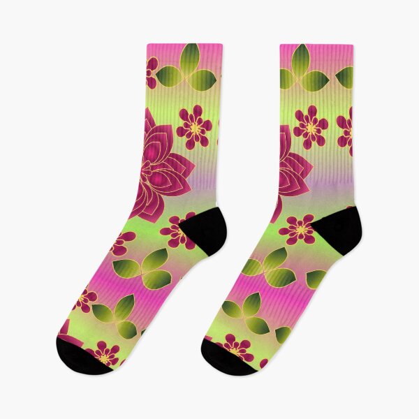 Item preview, Vibrant Neon Floral Mandala – Pink and Green Gradient Flower Art Design designed and sold by HopeAndHustle.