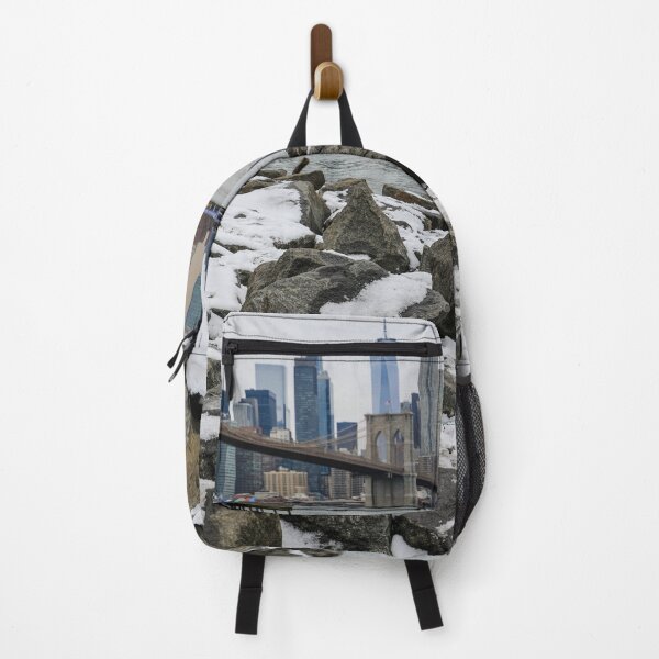 Item preview, A serene winter view of the Brooklyn Bridge designed and sold by Justin Mckinney.