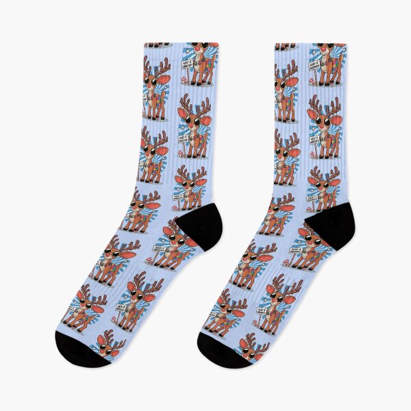 Item preview, Groovy Hippie Reindeer Christmas Design designed and sold by MonkiFlipp.