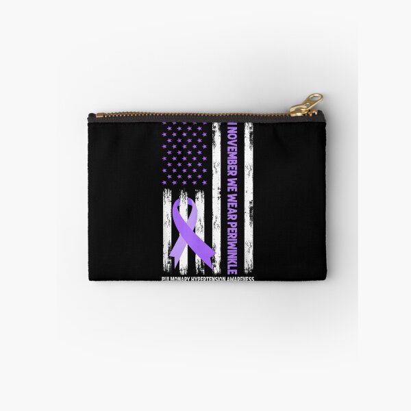 Item preview, We Wear Periwinkle Pulmonary Hypertension Awareness Flag, Pulmonary Hypertension Warrior US Flag designed and sold by DoodleUrban.