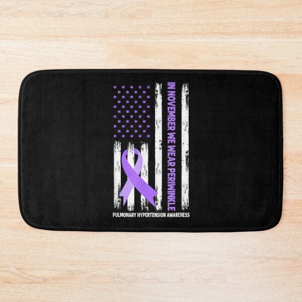 Item preview, We Wear Periwinkle Pulmonary Hypertension Awareness Flag, Pulmonary Hypertension Warrior US Flag designed and sold by DoodleUrban.