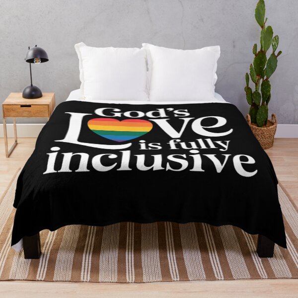 Item preview, God's Love Is Fully Inclusive Equality LGBTQ Heart Rainbow Pride designed and sold by Formatage.