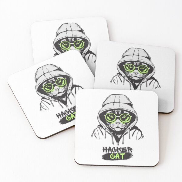 Item preview, Hacker cat designed and sold by Magounette.
