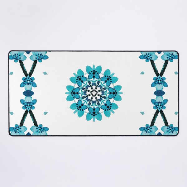 Item preview, Mandala de flor azul designed and sold by Qurratul Sadia.