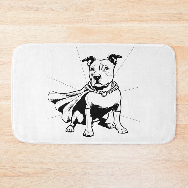 Item preview, Superdog Staffie designed and sold by WildLakePatterns.