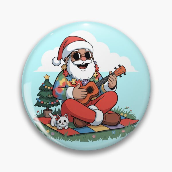 Item preview, Groovy Hippie Santa Christmas Design designed and sold by MonkiFlipp.