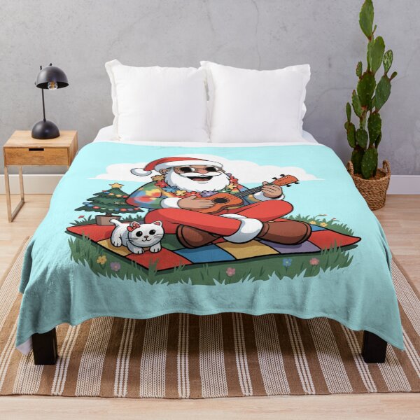 Item preview, Groovy Hippie Santa Christmas Design designed and sold by MonkiFlipp.