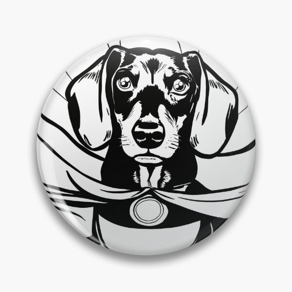 Item preview, Superdog Dachshund designed and sold by WildLakePatterns.
