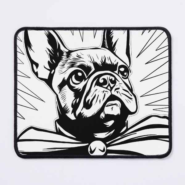 Item preview, Superdog Frenchie designed and sold by WildLakePatterns.