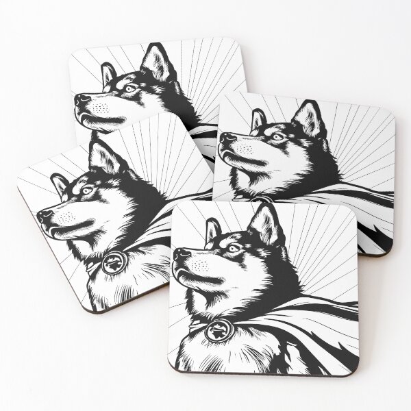 Item preview, Superdog Husky designed and sold by WildLakePatterns.