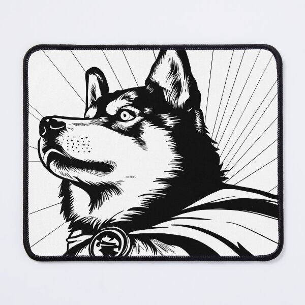 Item preview, Superdog Husky designed and sold by WildLakePatterns.