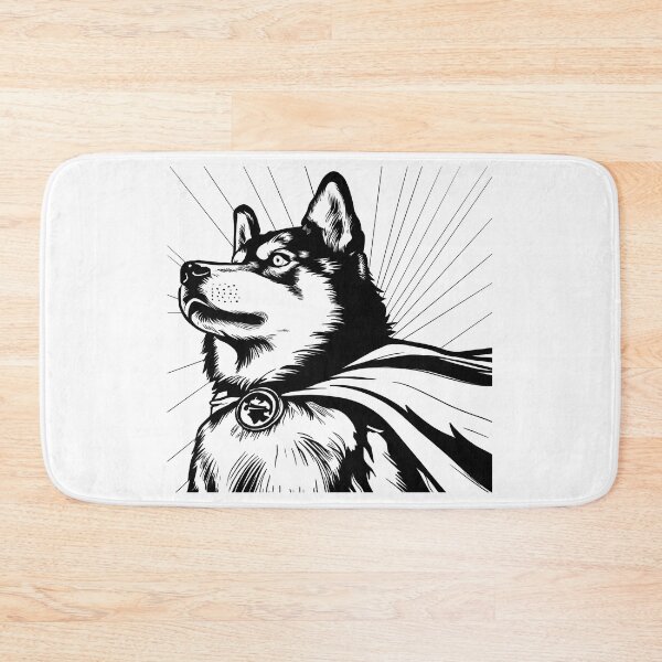 Item preview, Superdog Husky designed and sold by WildLakePatterns.