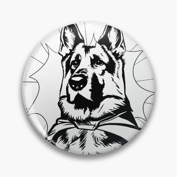 Item preview, Superdog German Shepherd designed and sold by WildLakePatterns.