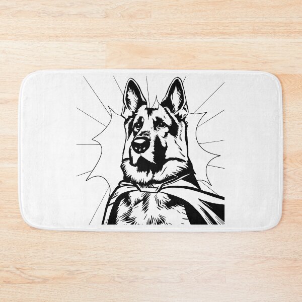 Item preview, Superdog German Shepherd designed and sold by WildLakePatterns.
