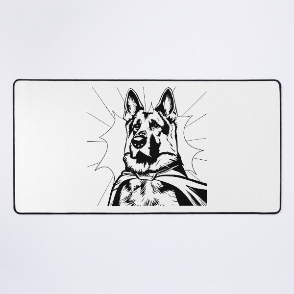 Item preview, Superdog German Shepherd designed and sold by WildLakePatterns.