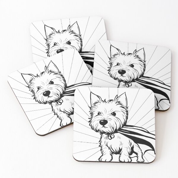 Item preview, Superdog Westie designed and sold by WildLakePatterns.