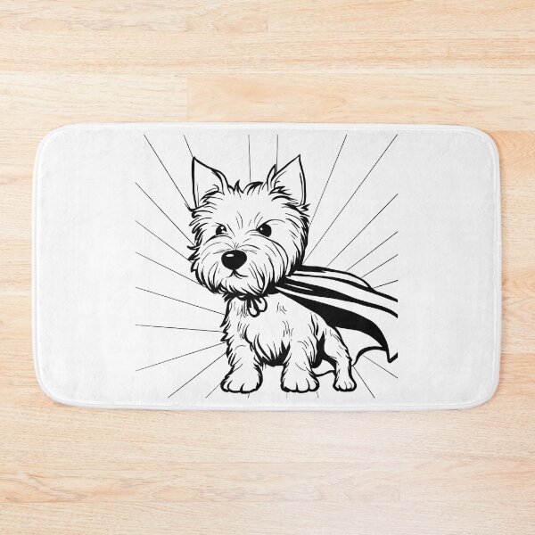 Item preview, Superdog Westie designed and sold by WildLakePatterns.
