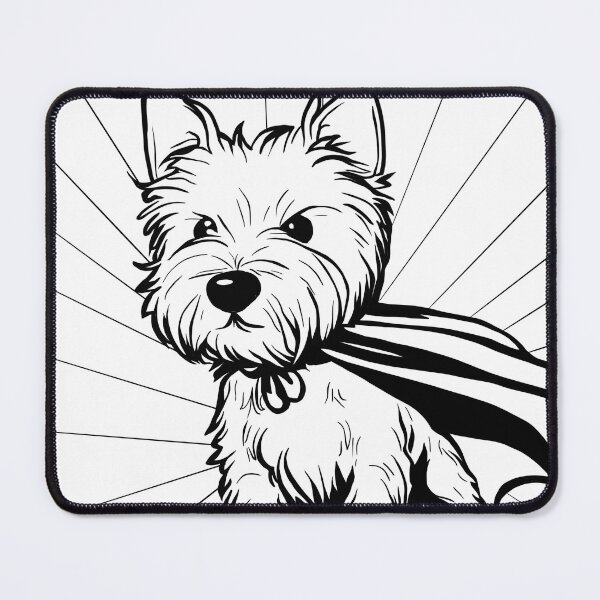 Item preview, Superdog Westie designed and sold by WildLakePatterns.