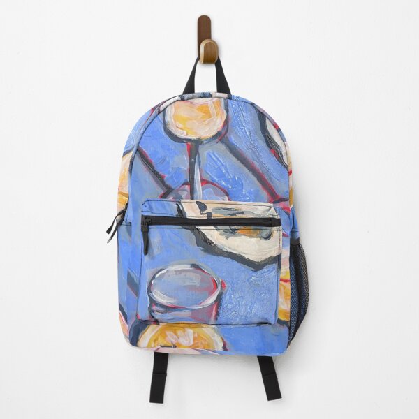 Item preview, Oysters & Champagne on Blue” – Modern Coastal Still Life Painting designed and sold by valyaart.