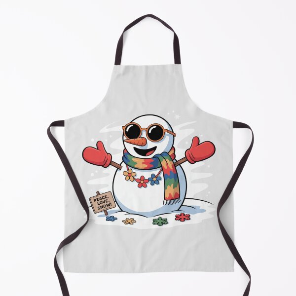 Item preview, Groovy Hippie Snowman Christmas Design designed and sold by MonkiFlipp.
