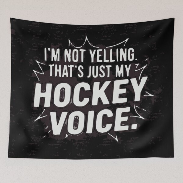 Item preview, I’m Not Yelling That’s Just My Hockey Voice Shirt Funny Hockey Mom Dad Coach Gift for Men Women designed and sold by EpicSportsArt.