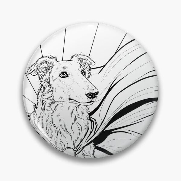 Item preview, Superdog Borzoi designed and sold by WildLakePatterns.