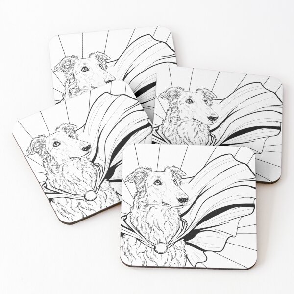 Item preview, Superdog Borzoi designed and sold by WildLakePatterns.