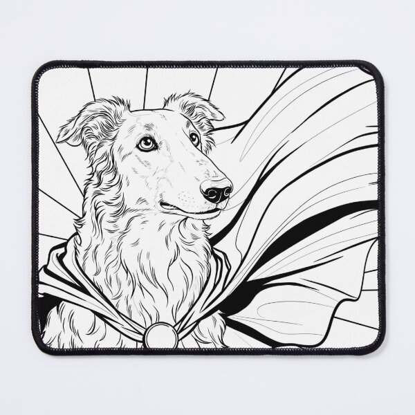Item preview, Superdog Borzoi designed and sold by WildLakePatterns.