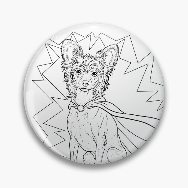 Item preview, Superdog Chinese Crested designed and sold by WildLakePatterns.