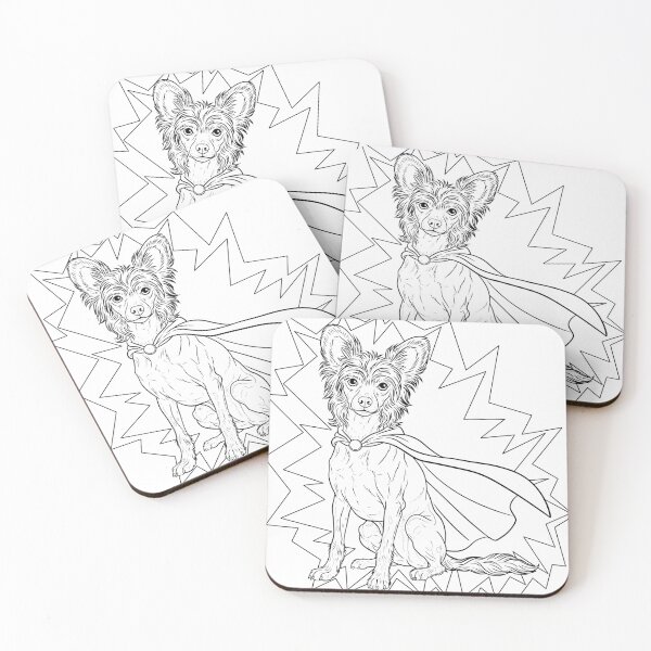 Item preview, Superdog Chinese Crested designed and sold by WildLakePatterns.